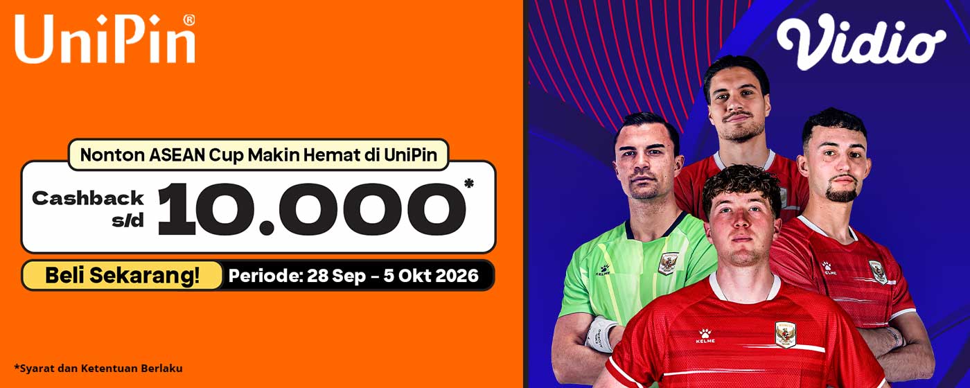 ASEAN Cup Makin Seru Bareng Vidio! Subscribe Lebih Hemat di UniPin